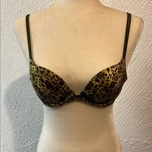 Victoria's Secret Brown Animal Print Underwire Bra